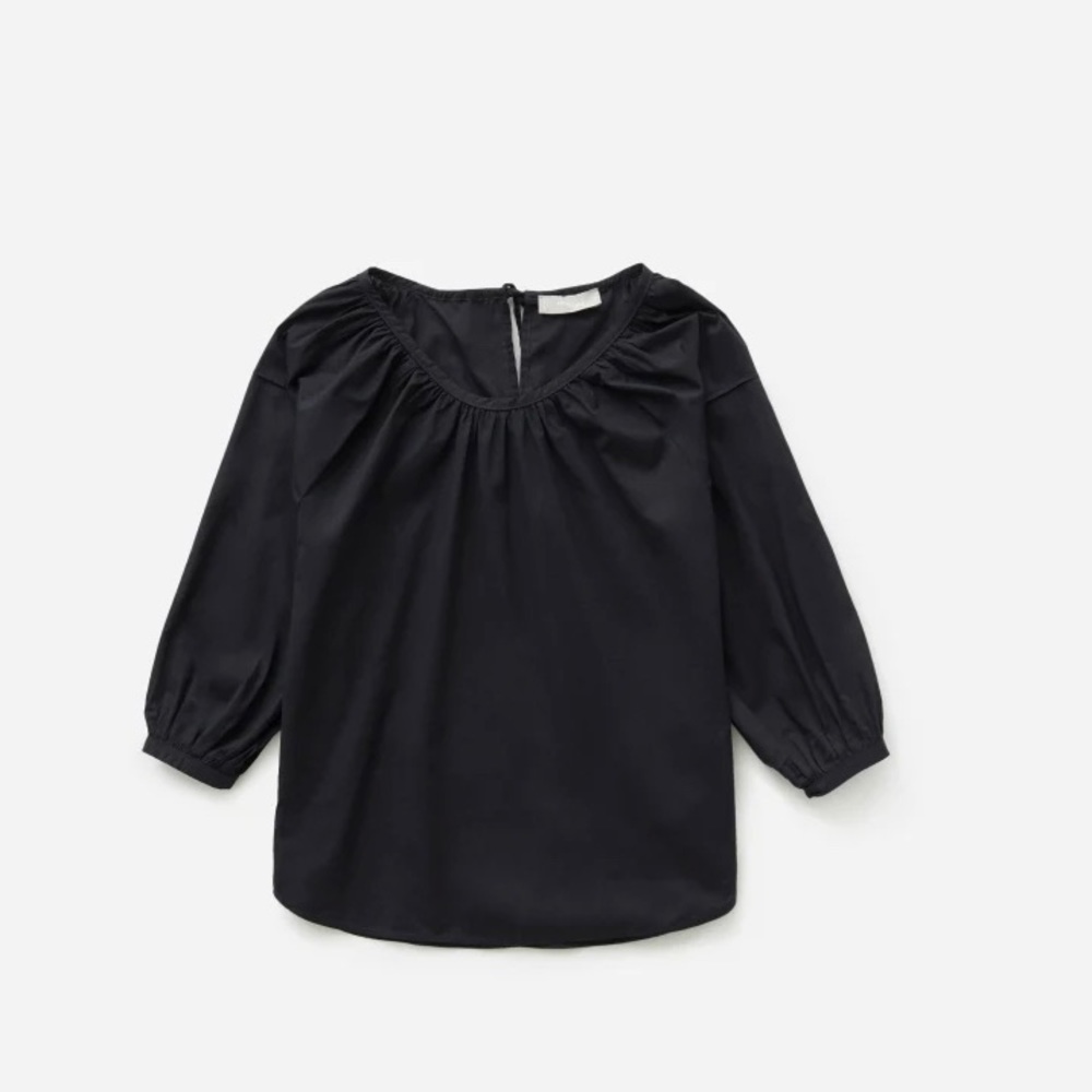 Everlane The Ruched Air Blouse Top